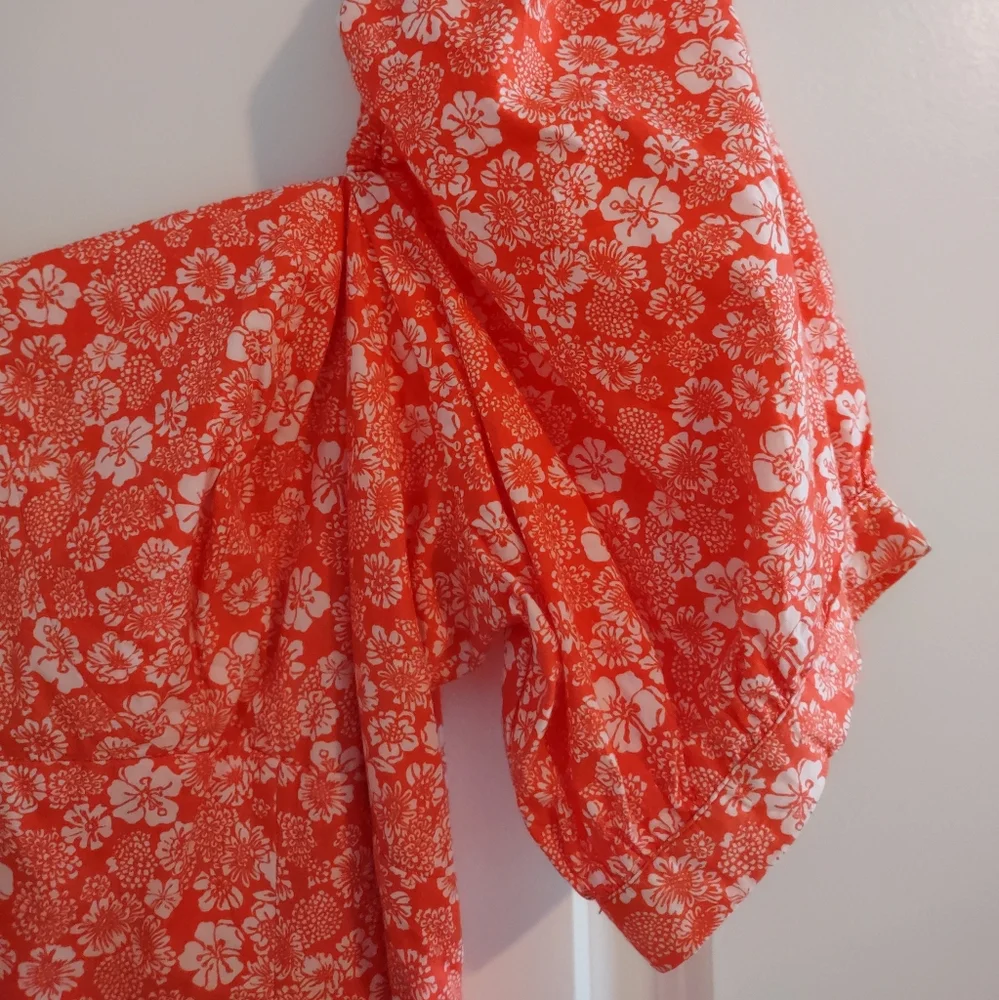 Anthropologie Forever That Girl Puff Sleeve Floral Print Mini Dress - Picture 5 of 14
